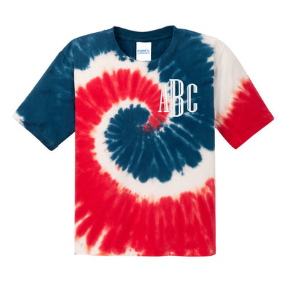 Kids Monogrammed Tie Dye T-Shirt - United Monograms