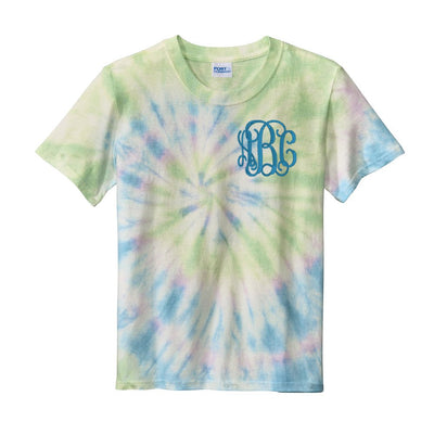 Kids Monogrammed Tie Dye T-Shirt - United Monograms
