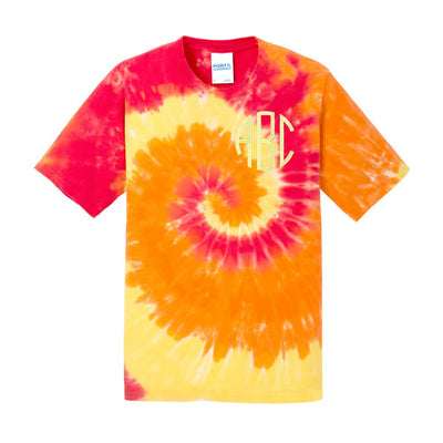 Kids Monogrammed Tie Dye T-Shirt - United Monograms