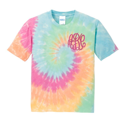 Kids Monogrammed Tie Dye T-Shirt - United Monograms