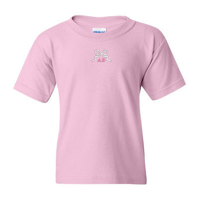 Kids Monogrammed 'Tiny Bow' T-Shirt - United Monograms