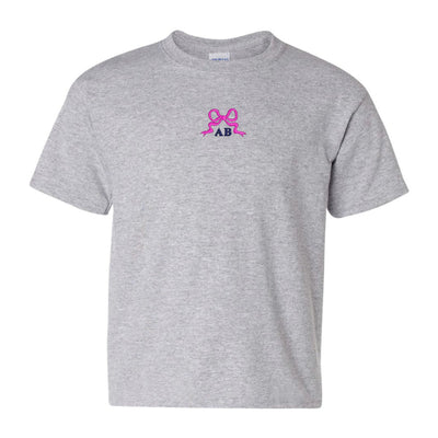 Kids Monogrammed 'Tiny Bow' T-Shirt - United Monograms