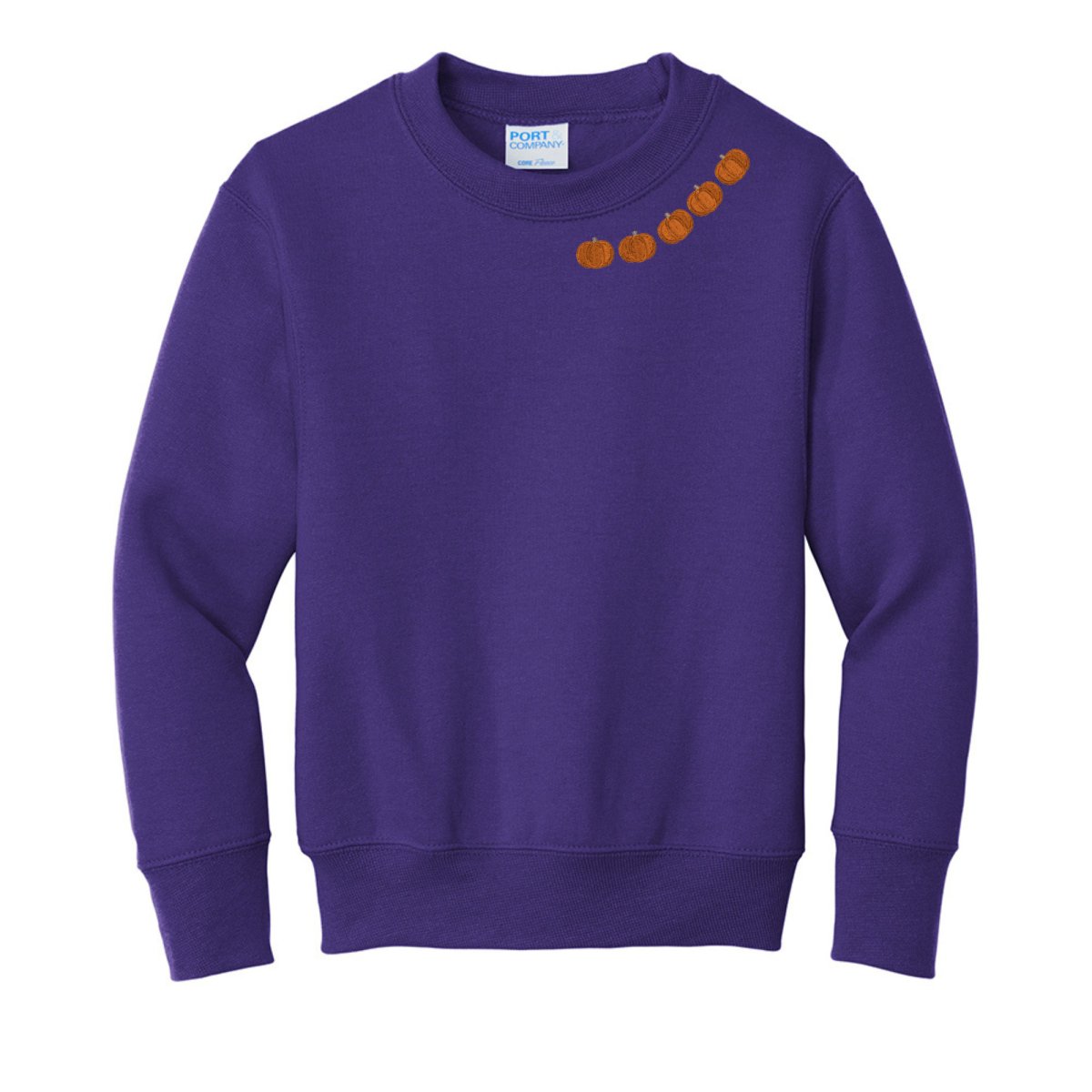 Kids 'Pumpkin Collar' Crewneck Sweatshirt - United Monograms