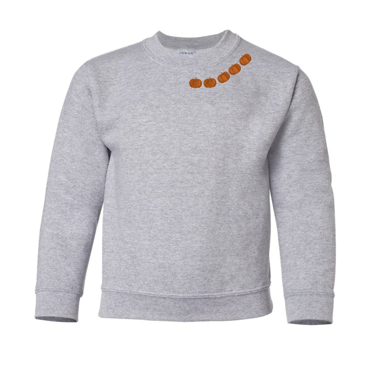 Kids 'Pumpkin Collar' Crewneck Sweatshirt - United Monograms