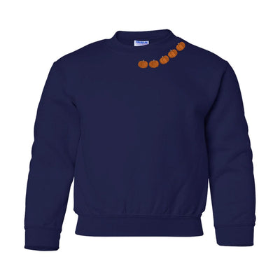 Kids 'Pumpkin Collar' Crewneck Sweatshirt - United Monograms