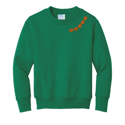 Kids 'Pumpkin Collar' Crewneck Sweatshirt - United Monograms