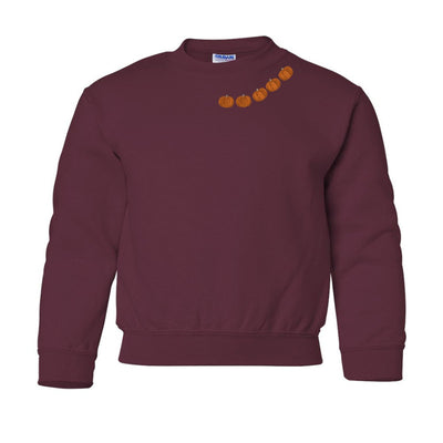 Kids 'Pumpkin Collar' Crewneck Sweatshirt - United Monograms