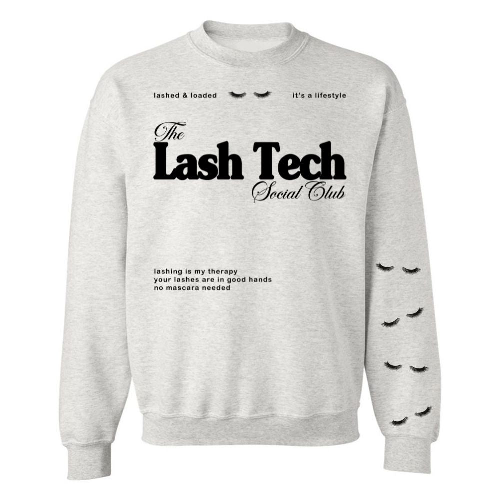 ‘Lash Tech Social Club' Crewneck Sweatshirt - United Monograms