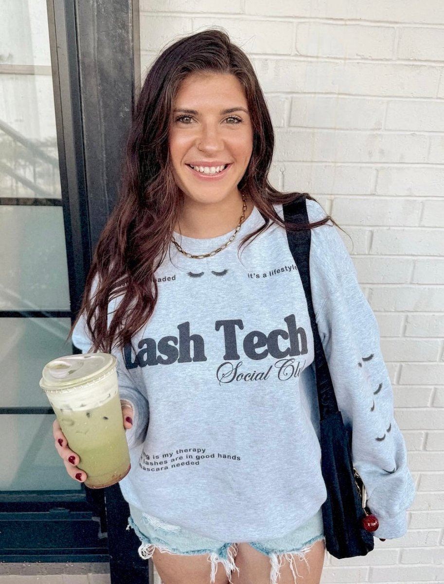 ‘Lash Tech Social Club' Crewneck Sweatshirt - United Monograms