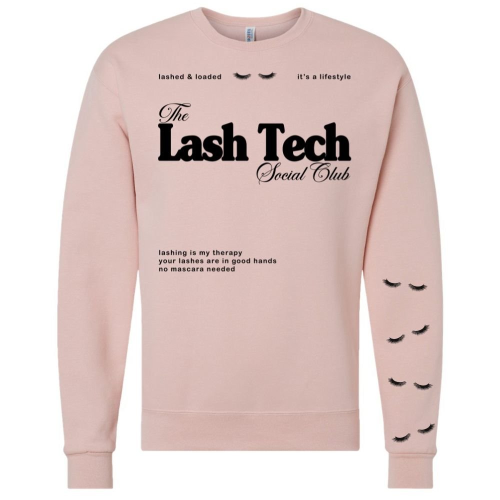 ‘Lash Tech Social Club' Crewneck Sweatshirt - United Monograms