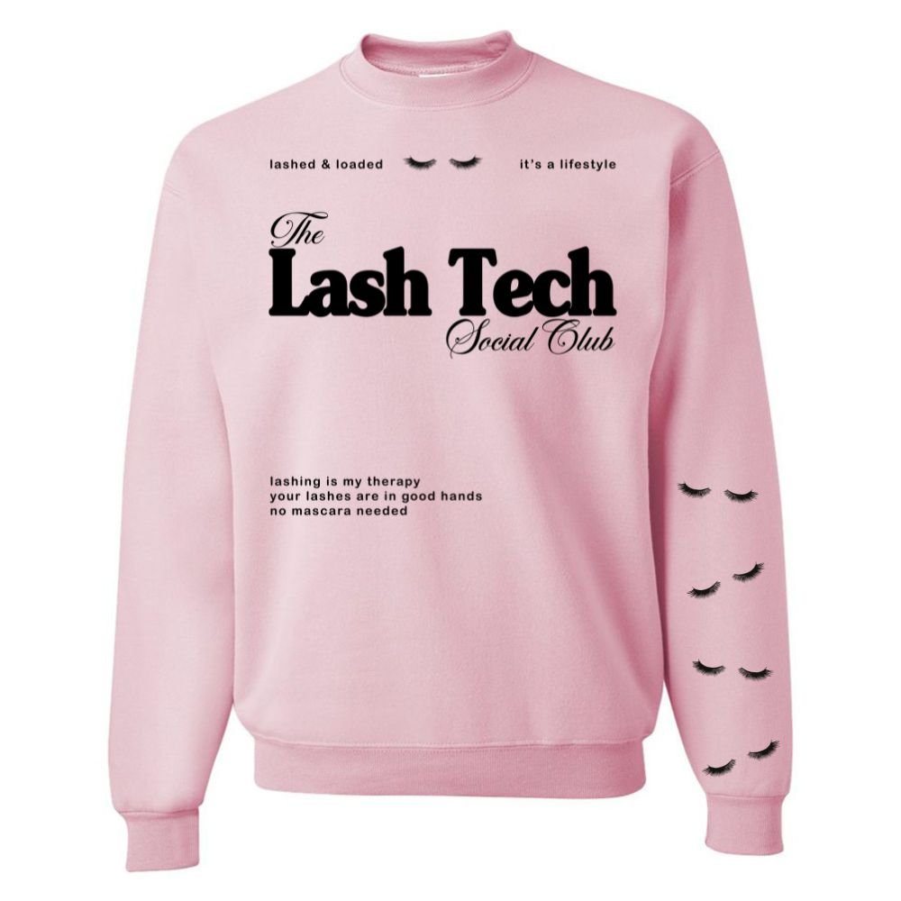 ‘Lash Tech Social Club' Crewneck Sweatshirt - United Monograms