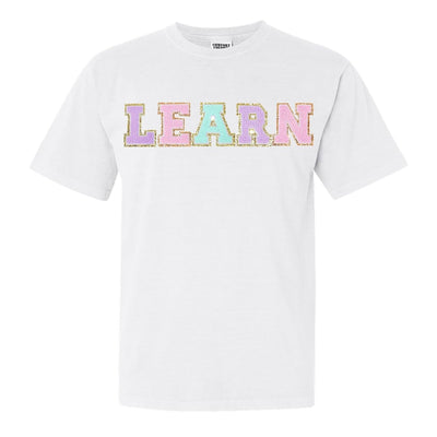 Learn Letter Patch Comfort Colors T-Shirt - United Monograms