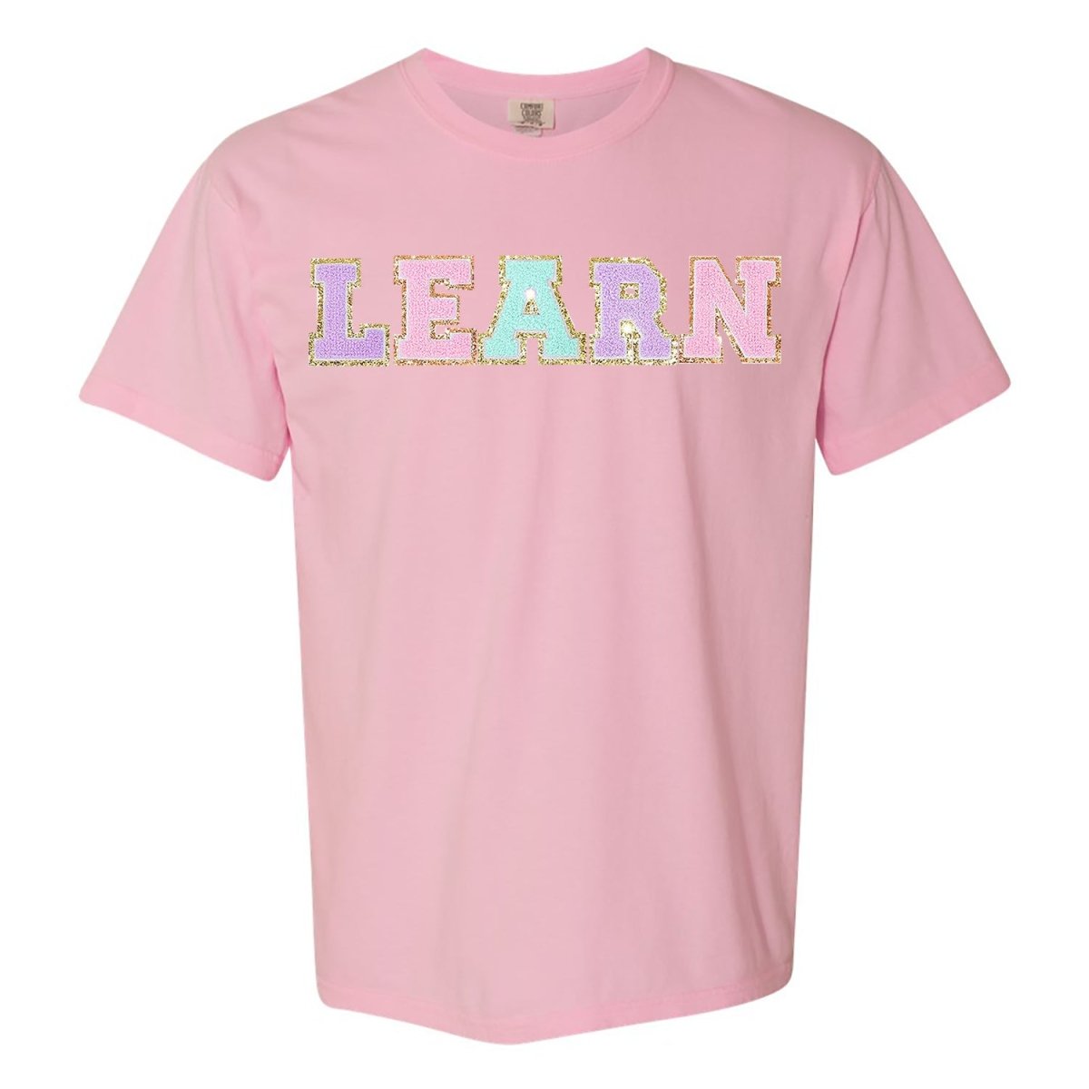 Learn Letter Patch Comfort Colors T-Shirt - United Monograms