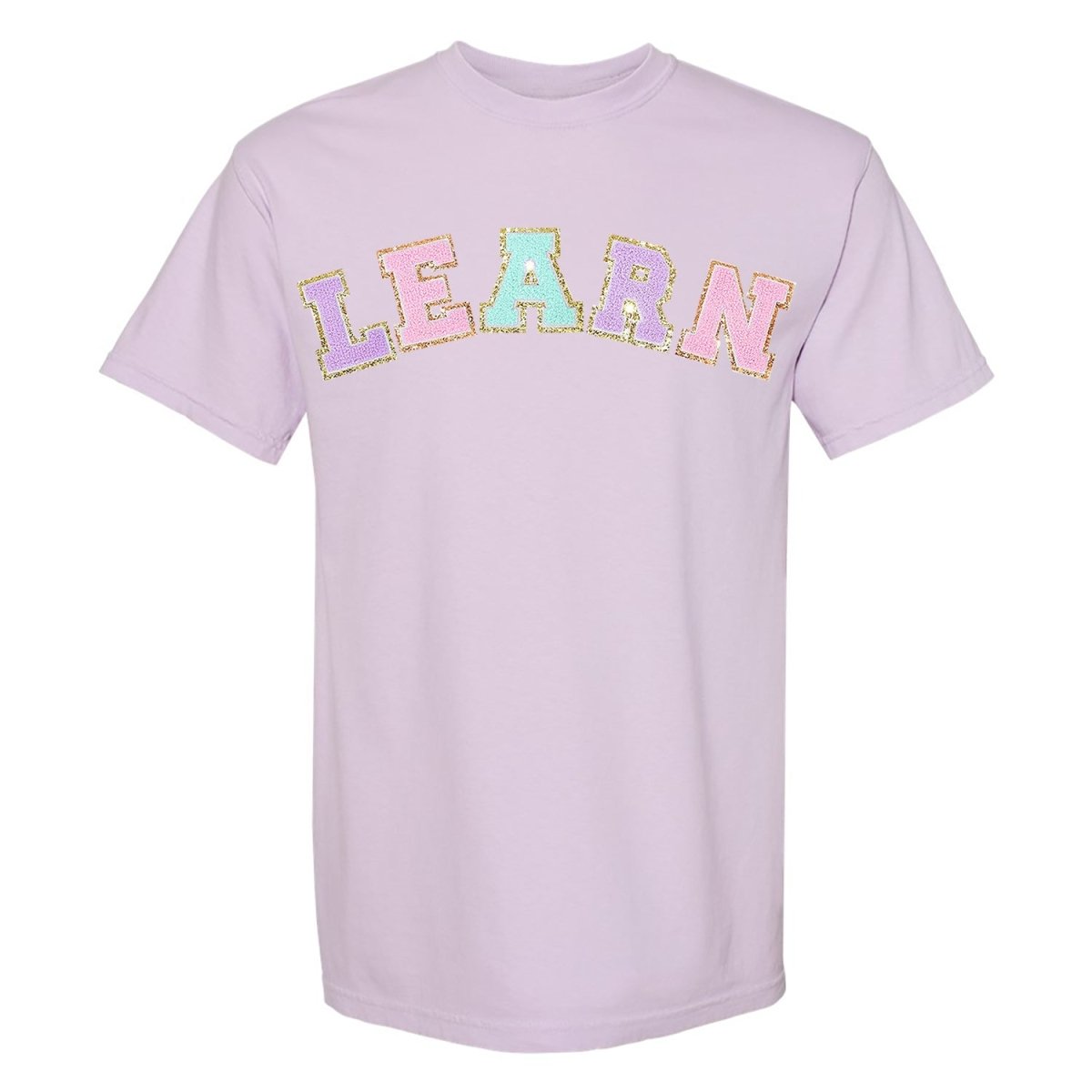Learn Letter Patch Comfort Colors T-Shirt - United Monograms