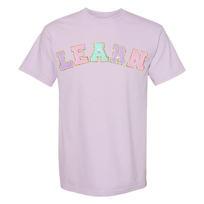 Learn Letter Patch Comfort Colors T-Shirt - United Monograms
