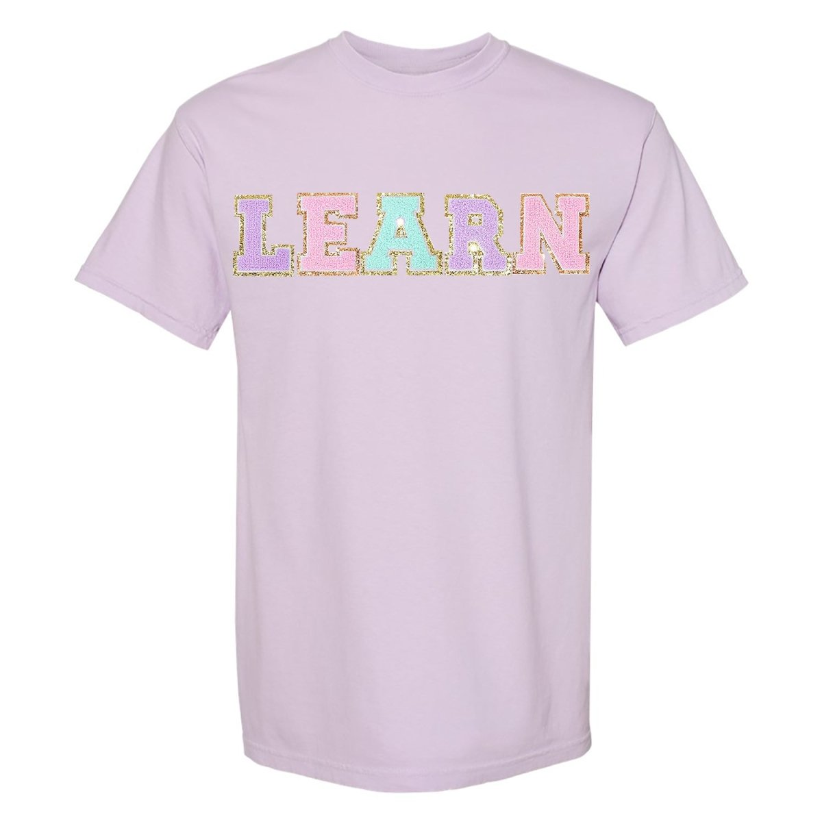 Learn Letter Patch Comfort Colors T-Shirt - United Monograms