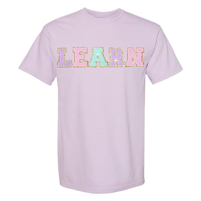 Learn Letter Patch Comfort Colors T-Shirt - United Monograms