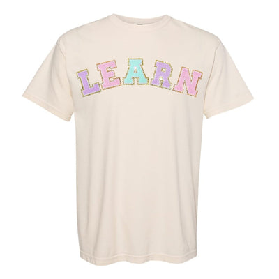 Learn Letter Patch Comfort Colors T-Shirt - United Monograms