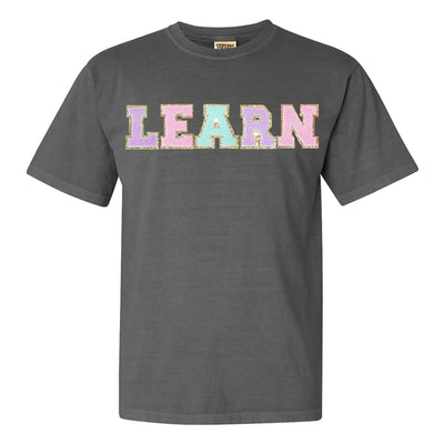 Learn Letter Patch Comfort Colors T-Shirt - United Monograms