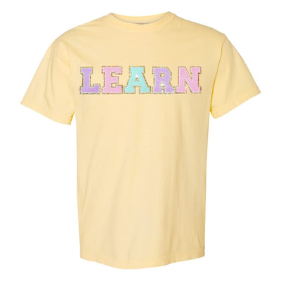 Learn Letter Patch Comfort Colors T-Shirt - United Monograms