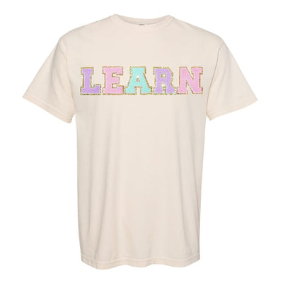 Learn Letter Patch Comfort Colors T-Shirt - United Monograms