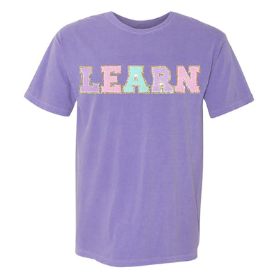 Learn Letter Patch Comfort Colors T-Shirt - United Monograms