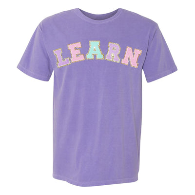Learn Letter Patch Comfort Colors T-Shirt - United Monograms