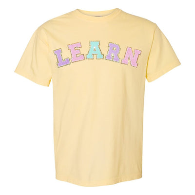 Learn Letter Patch Comfort Colors T-Shirt - United Monograms