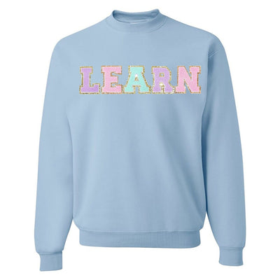 Learn Letter Patch Crewneck Sweatshirt - United Monograms