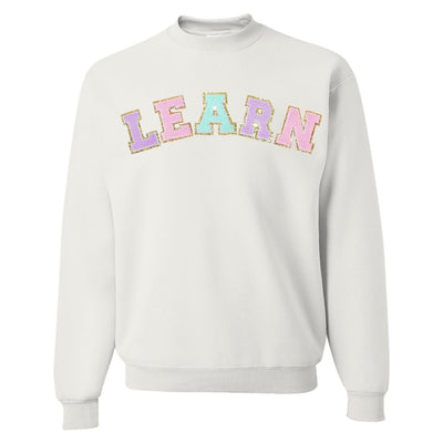 Learn Letter Patch Crewneck Sweatshirt - United Monograms