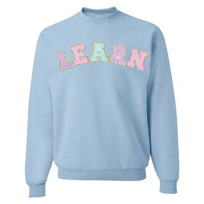 Learn Letter Patch Crewneck Sweatshirt - United Monograms