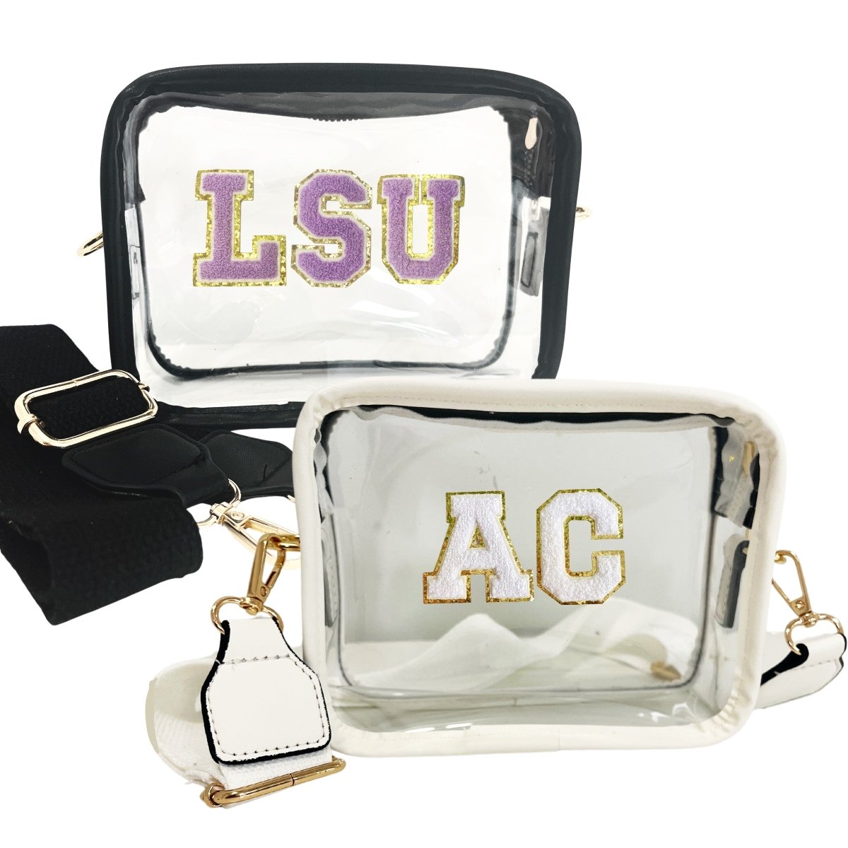 Make It Yours™ Letter Patch Clear Stadium Crossbody Bag – United