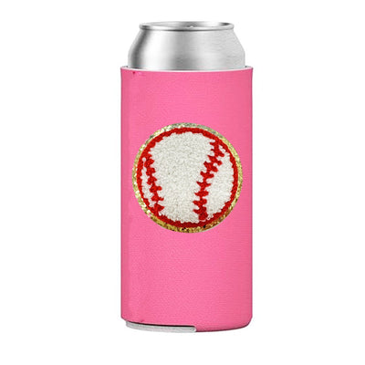Letter Patch Icon Slim Can Koozie - United Monograms