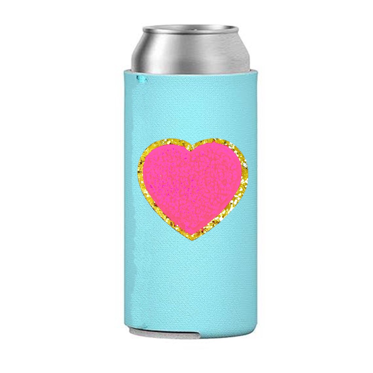 Letter Patch Icon Slim Can Koozie - United Monograms