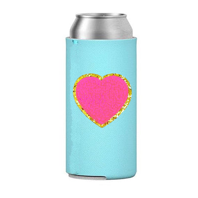 Letter Patch Icon Slim Can Koozie - United Monograms