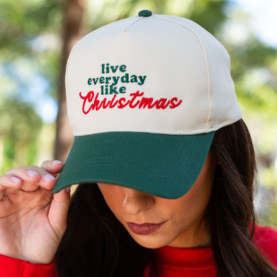 'Live Everyday like CHRISTMAS' Trucker Hat - United Monograms