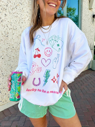 ‘Lucky Mama Dopamine Doodles’ Swearshirt - United Monograms