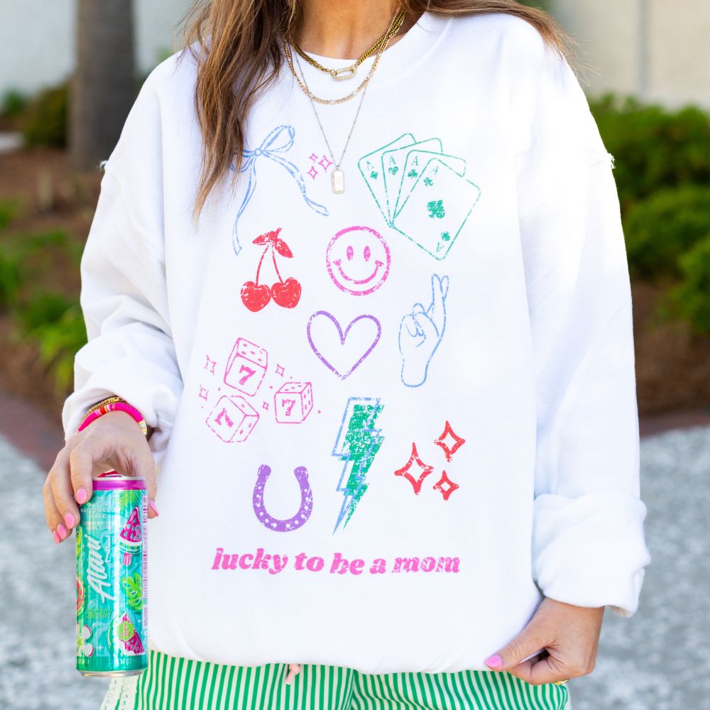 ‘Lucky Mama Dopamine Doodles’ Swearshirt - United Monograms