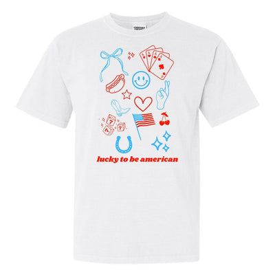 'Lucky To Be American' T-Shirt - United Monograms