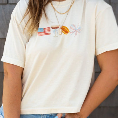Make It Yours™ 'All - American Cookout' Boxy Tee - United Monograms