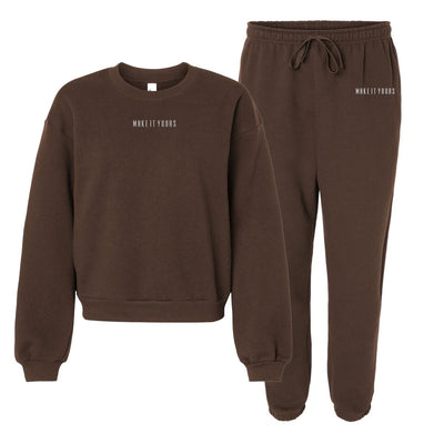 Make It Yours™ American Apparel Cropped Crewneck Set - United Monograms