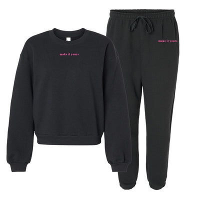 Make It Yours™ American Apparel Cropped Crewneck Set - United Monograms