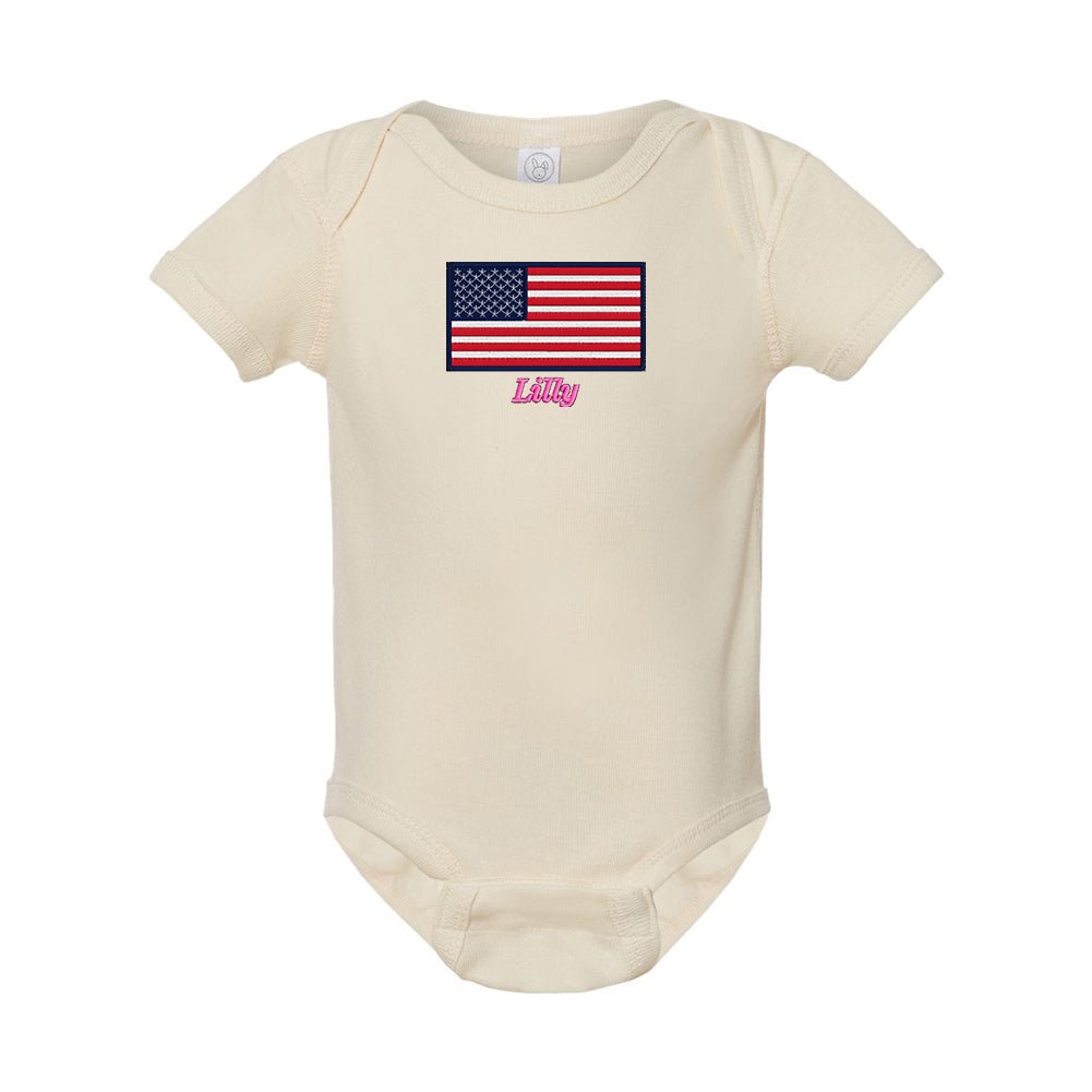 Make It Yours™ 'American Flag' Infant Onesie - United Monograms