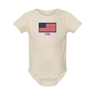 Make It Yours™ 'American Flag' Infant Onesie - United Monograms