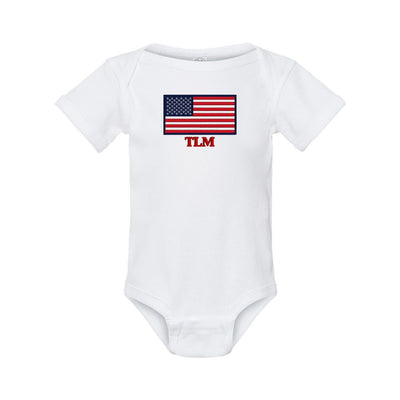 Make It Yours™ 'American Flag' Infant Onesie - United Monograms
