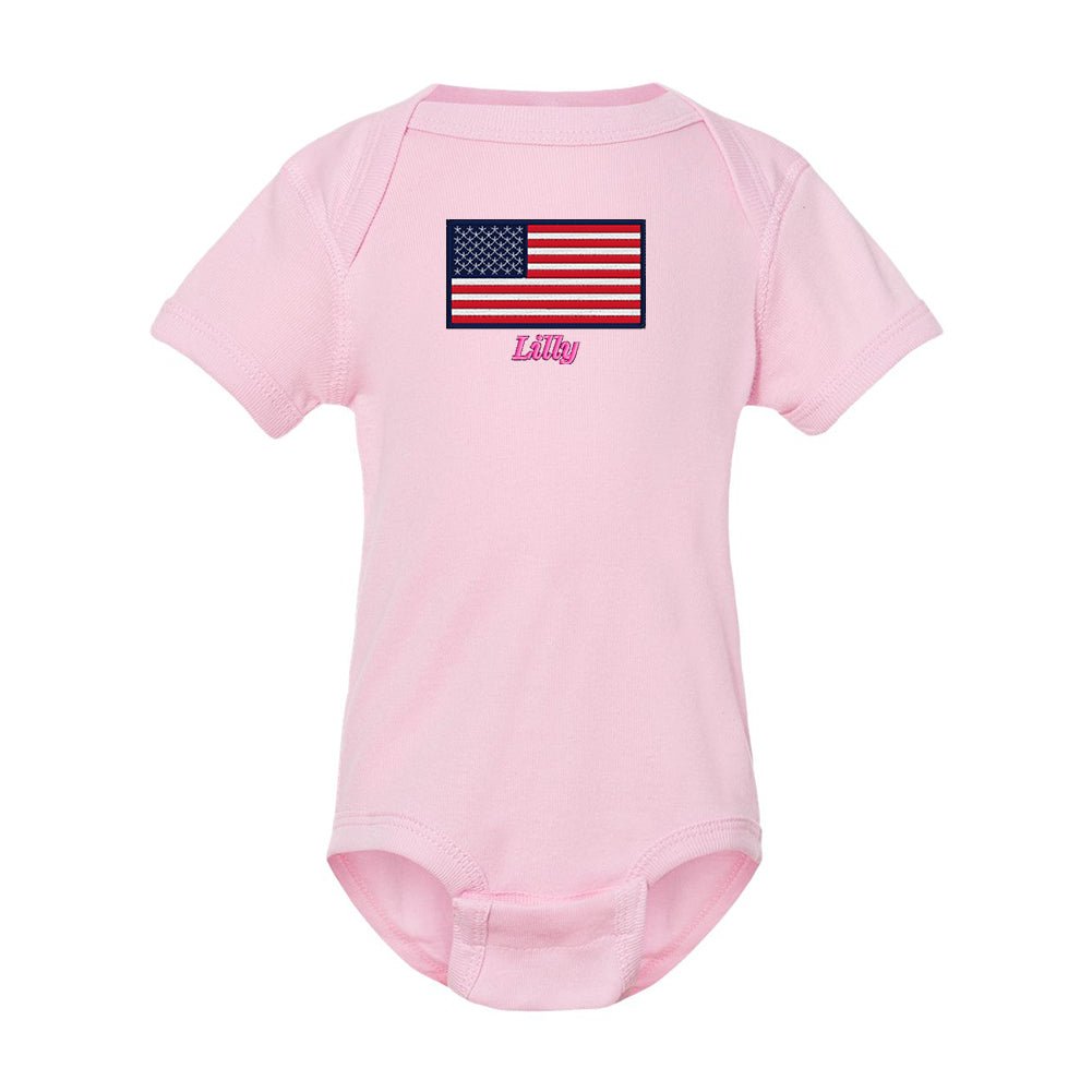 Make It Yours™ 'American Flag' Infant Onesie - United Monograms