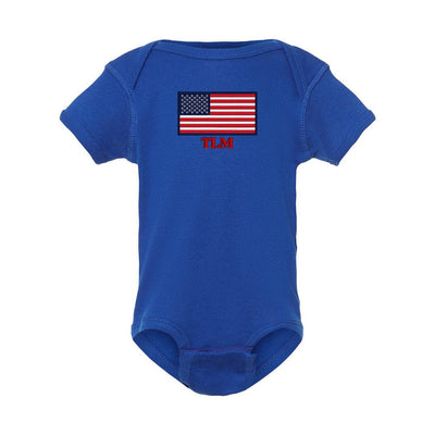 Make It Yours™ 'American Flag' Infant Onesie - United Monograms