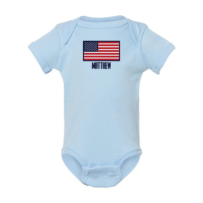 Make It Yours™ 'American Flag' Infant Onesie - United Monograms