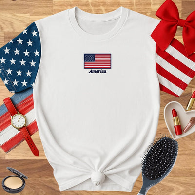 Make It Yours™ 'American Flag' Stars & Stripes T-Shirt - United Monograms