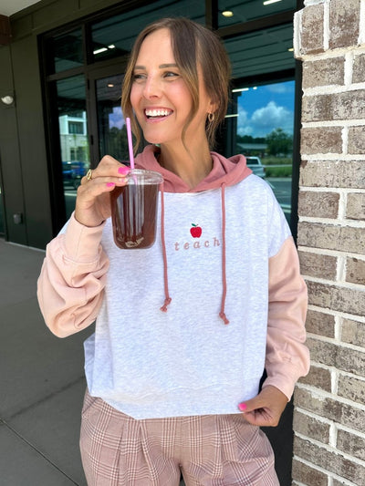 Make It Yours™ 'Apple' Colorblock Hoodie - United Monograms